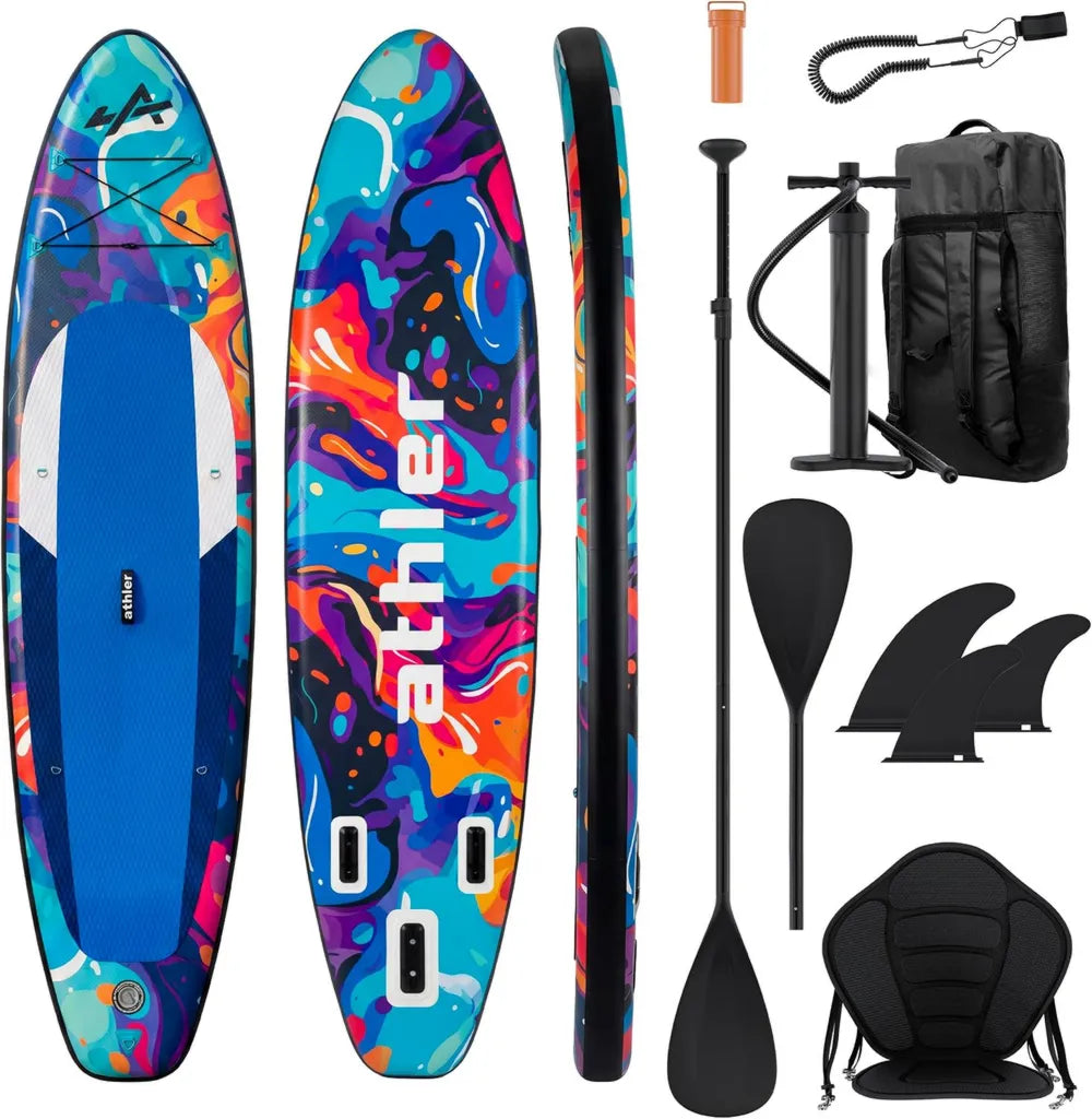 Deska SUP Athler Cobia 320 do 180 kg z zestawem kajakowym