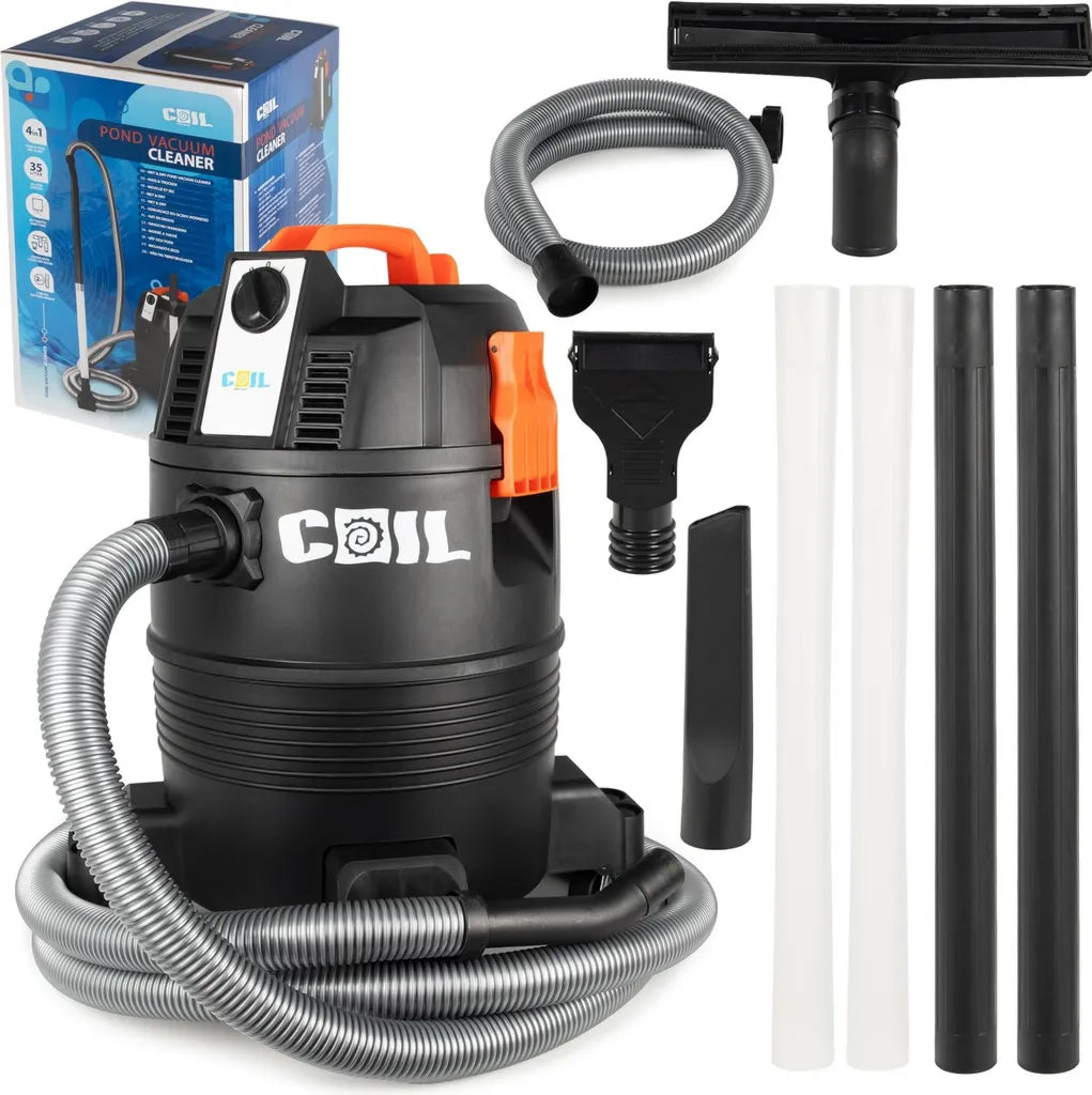Odkurzacz do stawu i basenu COIL, zbiornik 35 l, funkcja dmuchawy, dwustopniowa praca, 1600 W, 18 kPa