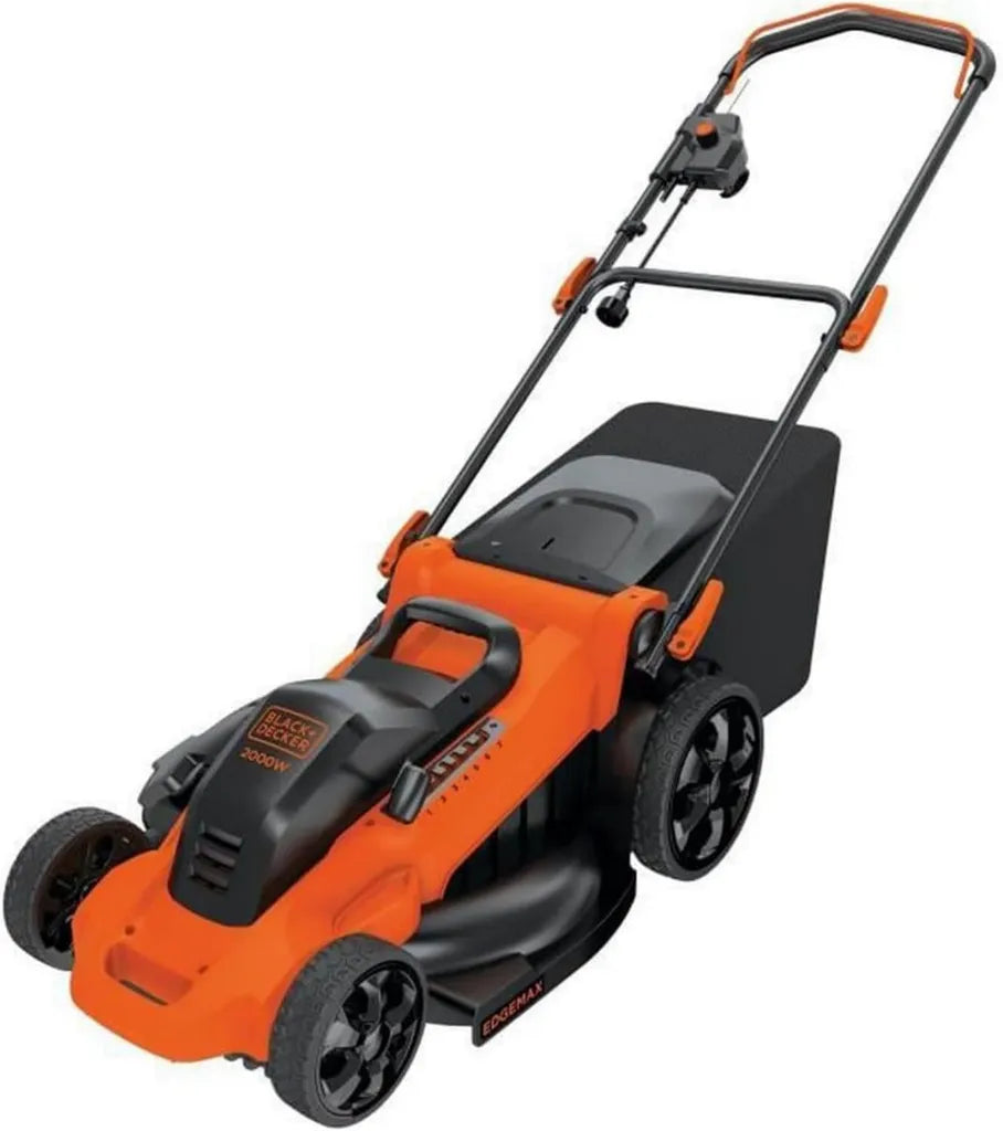 Elektryczna kosiarka BLACK+DECKER 2000W, 48 cm, 50L, 7 wysokości