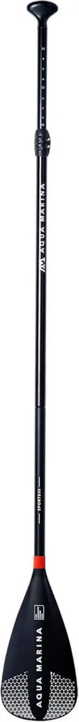 Wiosło aluminiowe Aqua Marina Sports III regulowane do iSUP, czarne, 165-210 cm