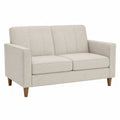 Dwuosobowa sofa z tkaniny beżowa 150 cm