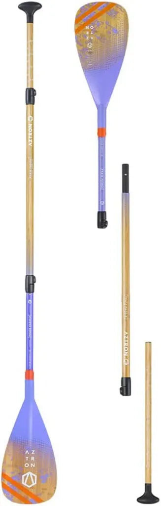 Aztron Phase Wiosło Bambusowe Carbon 3 Sekcje Unisex, Wielokolorowe