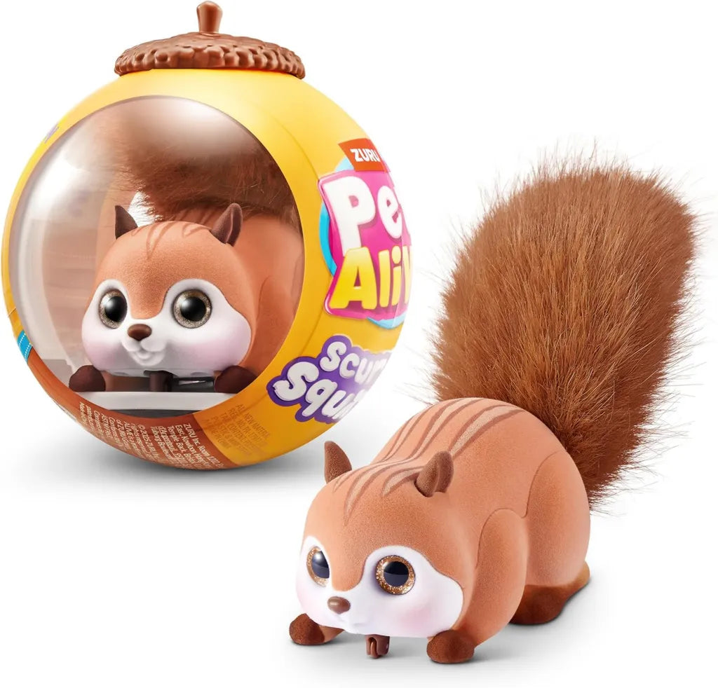 Interaktywna zabawka ZURU Scurry'n Squirrel dla dzieci 2+, realistyczne ruchy i dźwięki