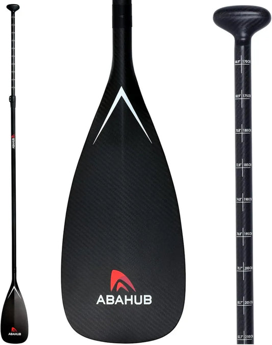 Abahub Regulowane Wiosło SUP z Włókna Węglowego 3-częściowe, Lekka Konstrukcja