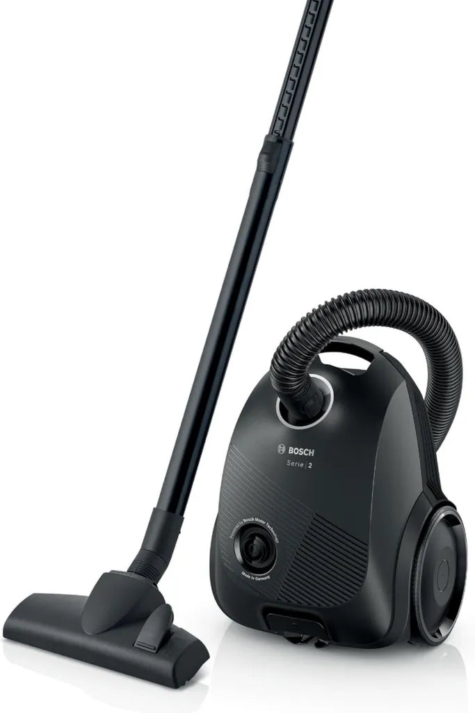 Bosch Odkurzacz Workowy Seria 2 - Lekki i Higieniczny z Akcesoriami, 3,5L, Czarny