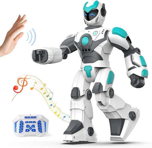 Interaktywny Robot Zabawka dla Dzieci 40 cm, Programowalny, Zdalne i Gestowe Sterowanie