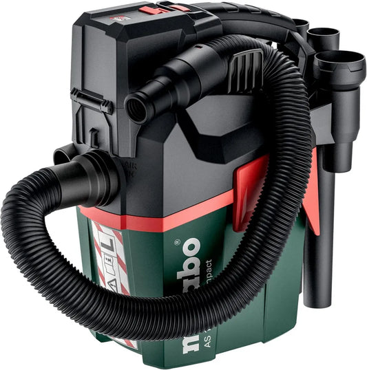 Bezprzewodowy odkurzacz Metabo AS 18 L PC 18V z ręcznym czyszczeniem filtra w kartonie