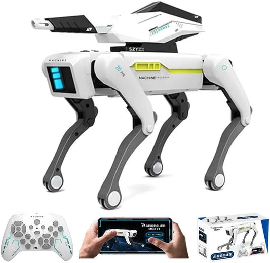 Interaktywny robot pies dla dzieci 3-12 lat, sterowanie aplikacją, programowanie, muzyka i taniec