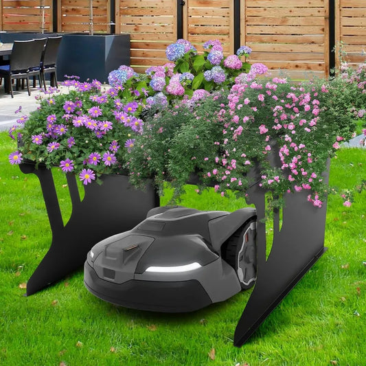 Metalowy garaż dla kosiarki automatycznej, 80x66x48 cm, ochrona przed słońcem i deszczem