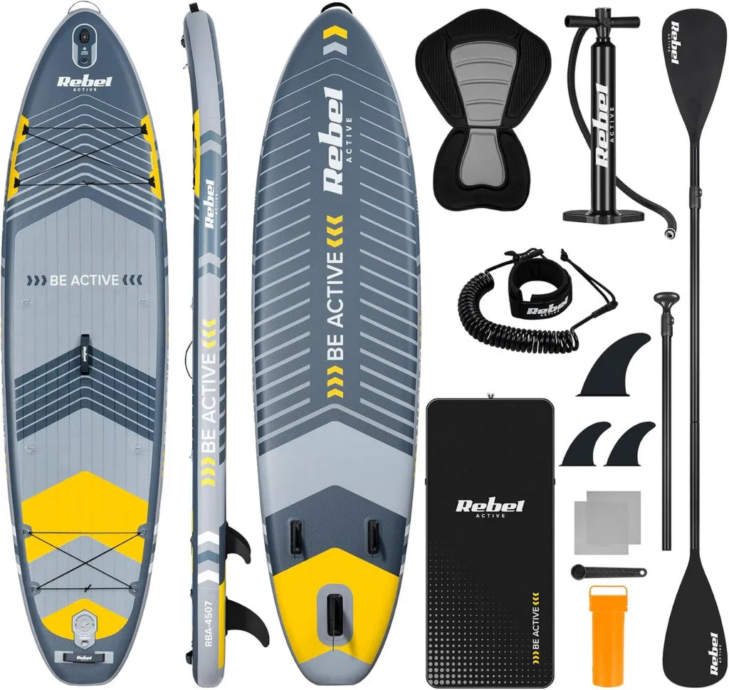 Pompowana Deska SUP Rebel z Siedziskiem i Zestawem Akcesoriów, 335 cm