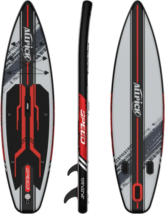 ALLPICK Deska SUP Premium z Kamerą, Dla Początkujących, Maksymalna Waga 200 kg