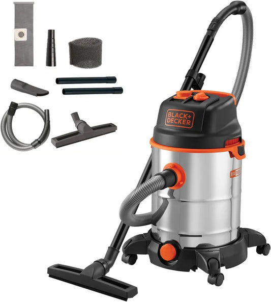 BLACK+DECKER Odkurzacz mokro-sucho 1600W, 30L z gniazdem narzędzi