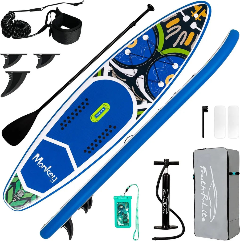 FunWater Deska SUP z Akcesoriami: Plecak, Pompka, Smycz, Płetwy, Wiosło