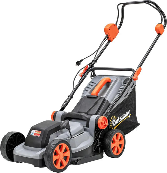 Elektryczna kosiarka do trawy 1200W, 34cm, 35L, mulczowanie, 6 poziomów cięcia