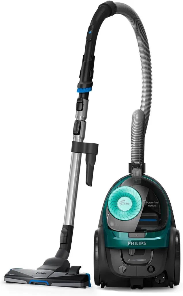 Philips Odkurzacz bezworkowy 900W, Filtr Allergy H13, Nasadka TriActive+, Miniturboszczotka do sierści