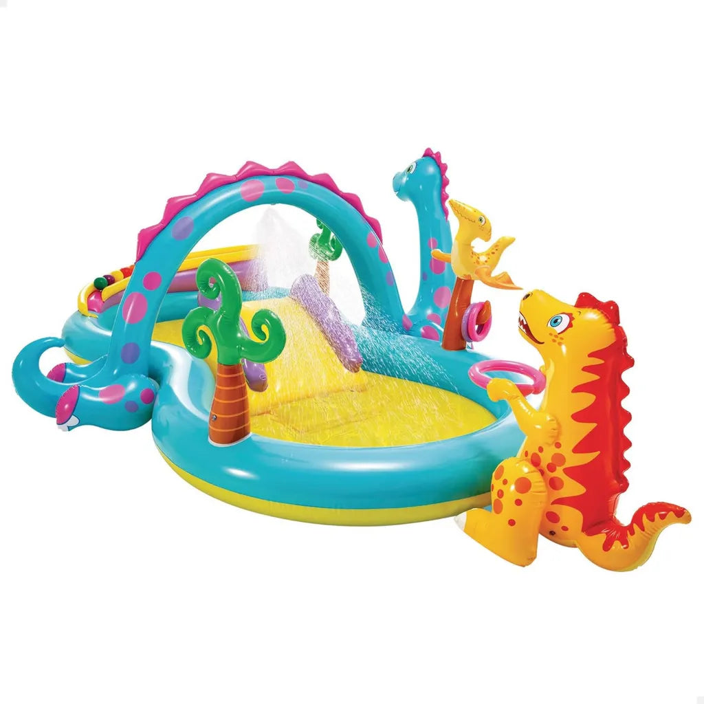 Intex Dinoland Centrum Zabaw Wodnych z Wulkanem, 333x229x112 cm