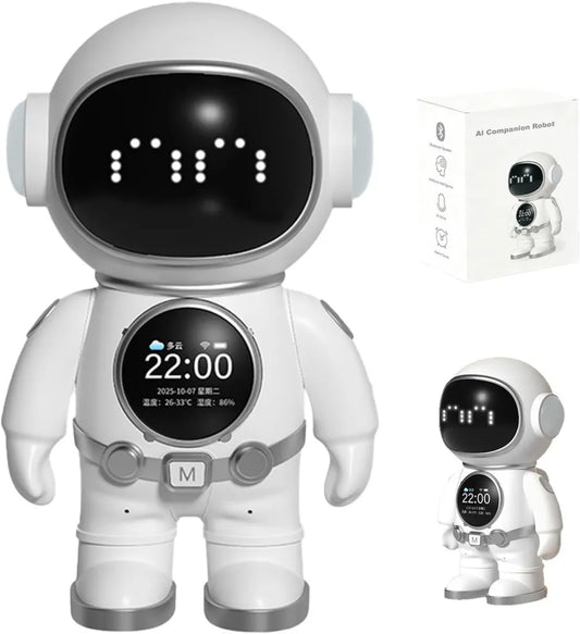 Inteligentny Robot Biurkowy z Asystentem AI, Głośnikiem Bluetooth i Lampką Nocną