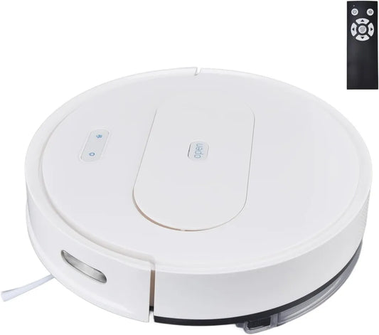 Zaawansowany robot sprzątający 1800 Pa z funkcją mopa, samoczynne ładowanie, aplikacja do sterowania, odpowiedni do twardych podłóg i sierści zwierząt (wtyczka UE)