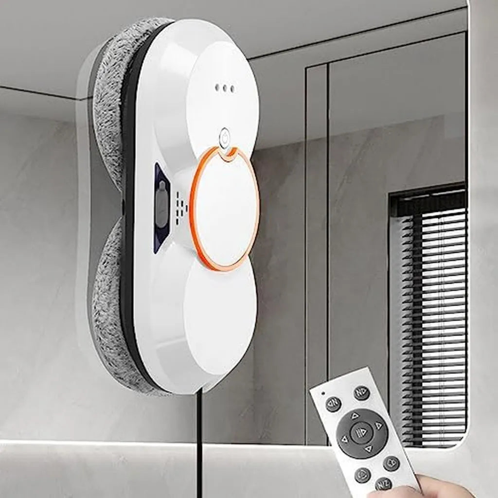 Automatyczny myjacz okien, potężne ssanie 5600 Pa, inteligentny system spryskiwania, zdalne sterowanie, kompaktowy design 70 mm, bezprzewodowa funkcja, biały