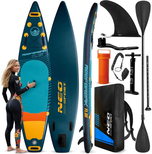 Uniwersalna Deska SUP Neo-Sport 11.6 z Akcesoriami – Idealna na Rekreację i Wycieczki