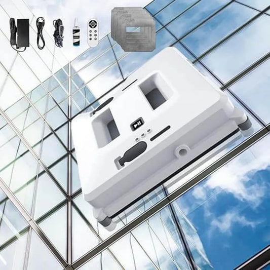 Inteligentny robot do mycia okien z systemem natryskowym, moc 80 W, siła ssania 3000 Pa, 20-minutowa bateria zapasowa