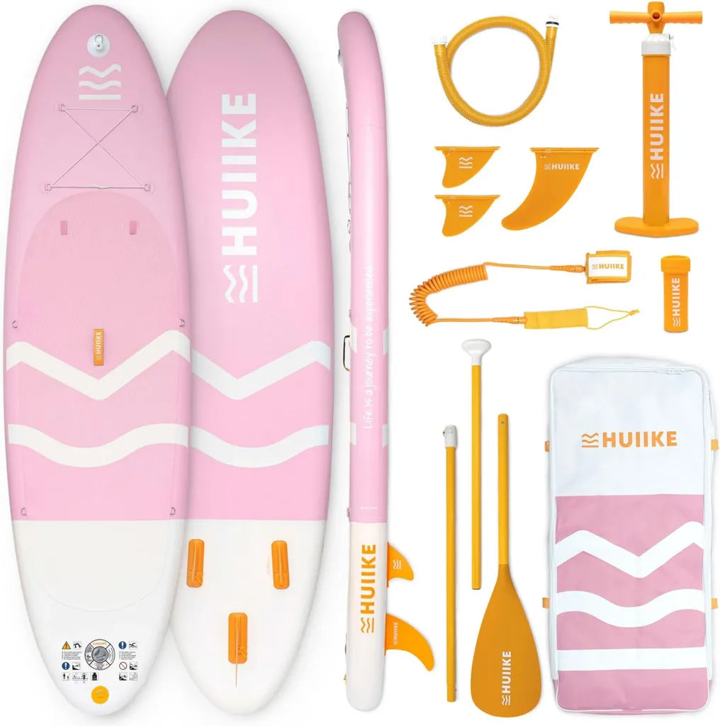 Deska Paddle Board HUIIKE z Akcesoriami, Stabilna i Wytrzymała, 305-365 cm, Udźwig 130-170 kg