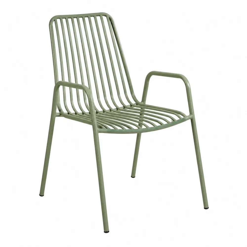 Krzesło metalowe zielone 54cm x 57cm x 83cm