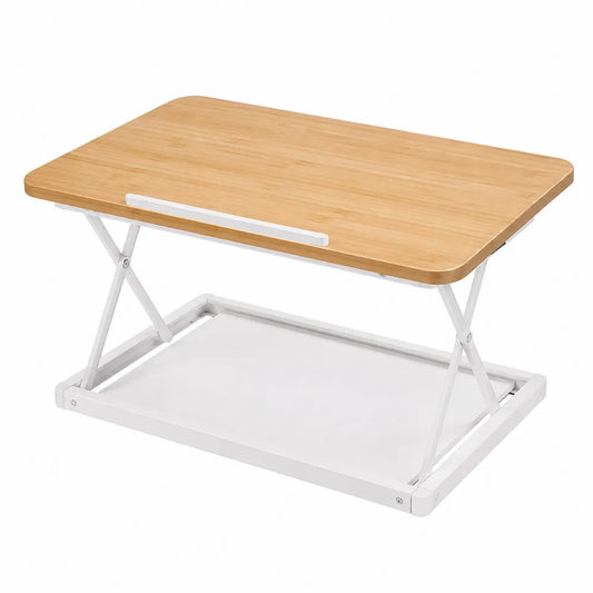 Stolik składany bambusowy 60cm biały